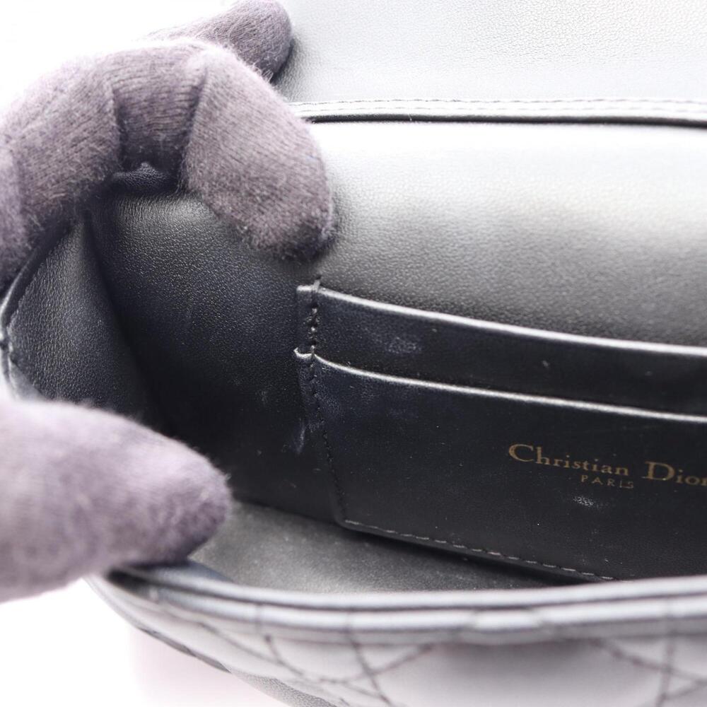 CHRISTIAN DIOR Black Leather Shoulder Bag - Picture 5 of 9